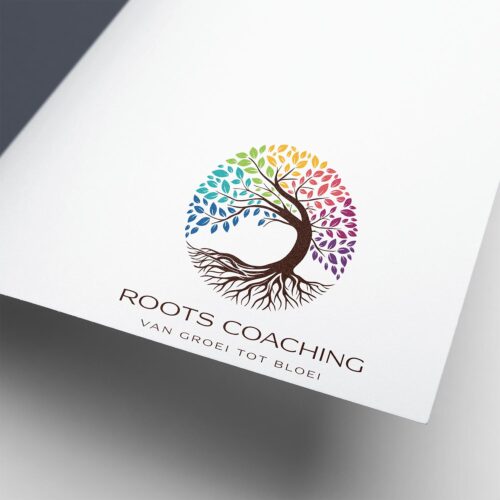 Kleurrijk coaching logo ontwerp