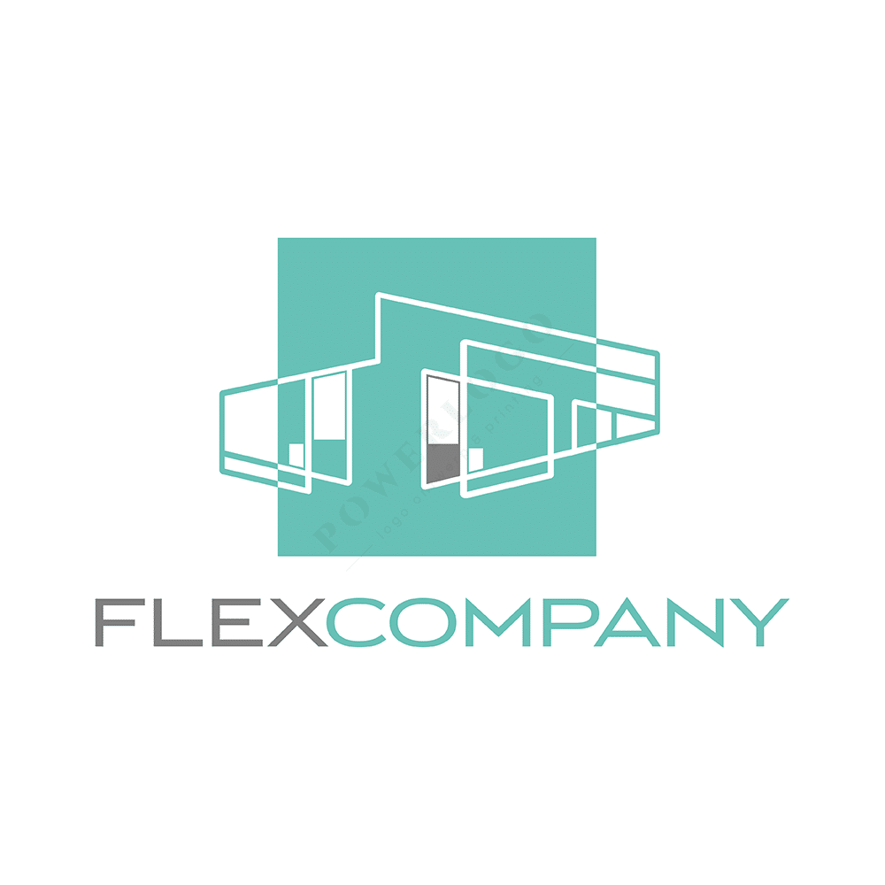 Flex company modern abstract logo design