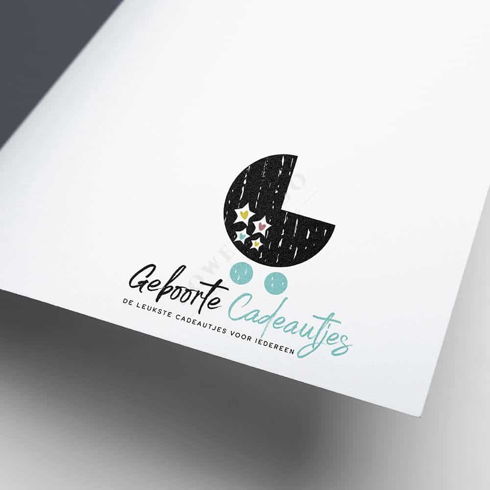 Geboorte cadeautjes logo design