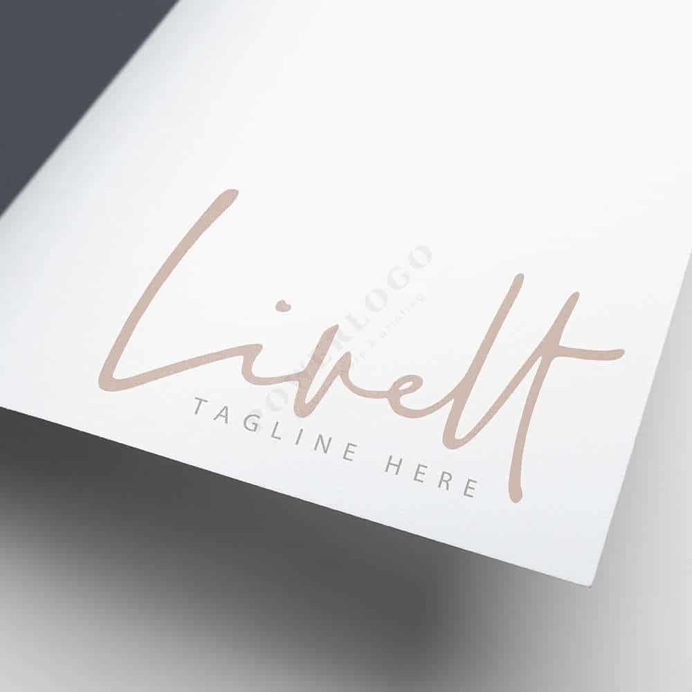 Livelt script logo design