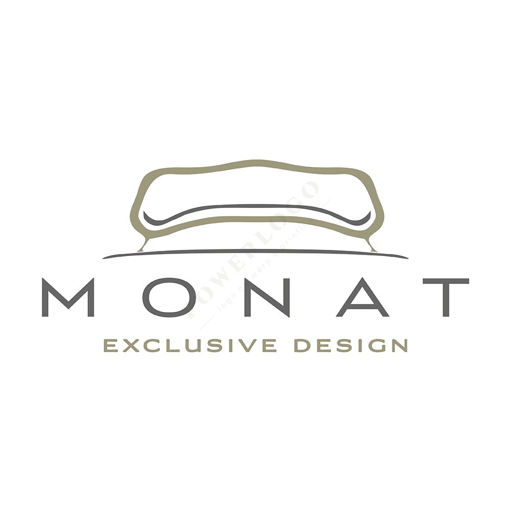 Monat exclusive meubelen logo design