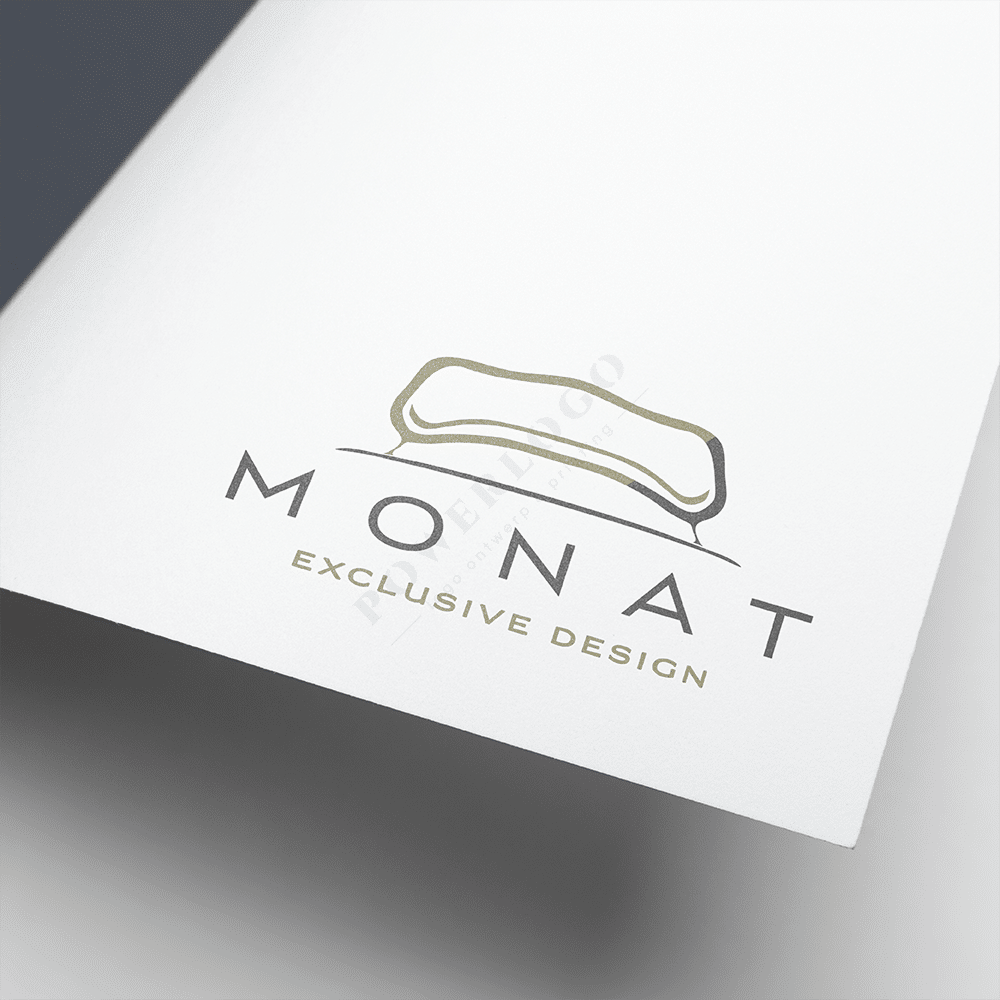 Monat exclusive meubelen logo design