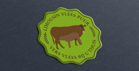 Limousin Vlees Puur logo ontwerp - Portfolio