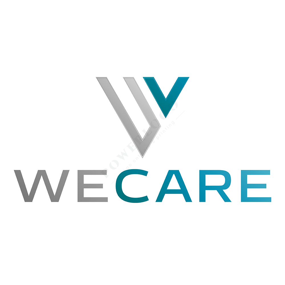 we care letter W logo design strak, modern en tijdloos