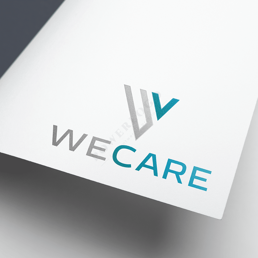 we care letter W logo design strak, modern en tijdloos